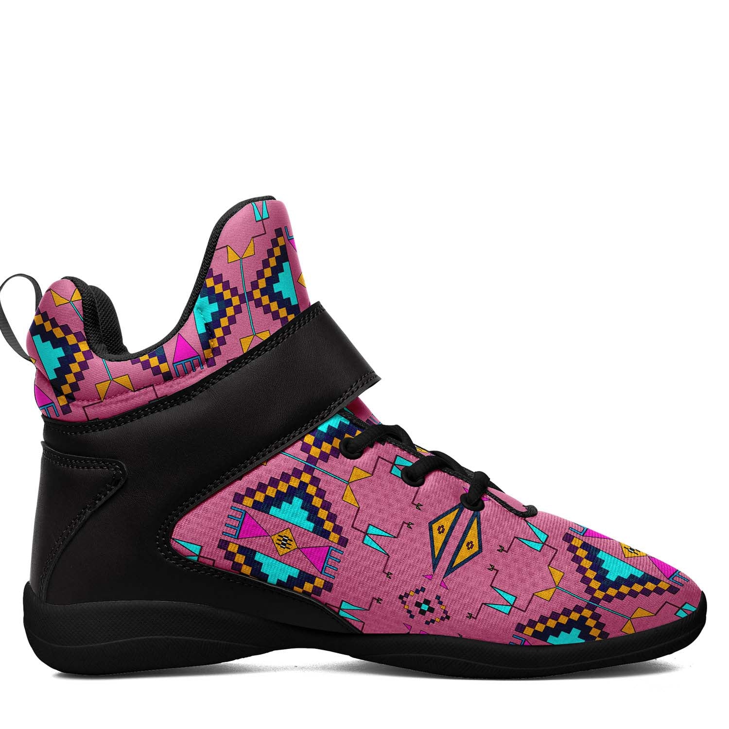 Rite of Passage Pink Ipottaa Basketball / Sport High Top Shoes - Black Sole
