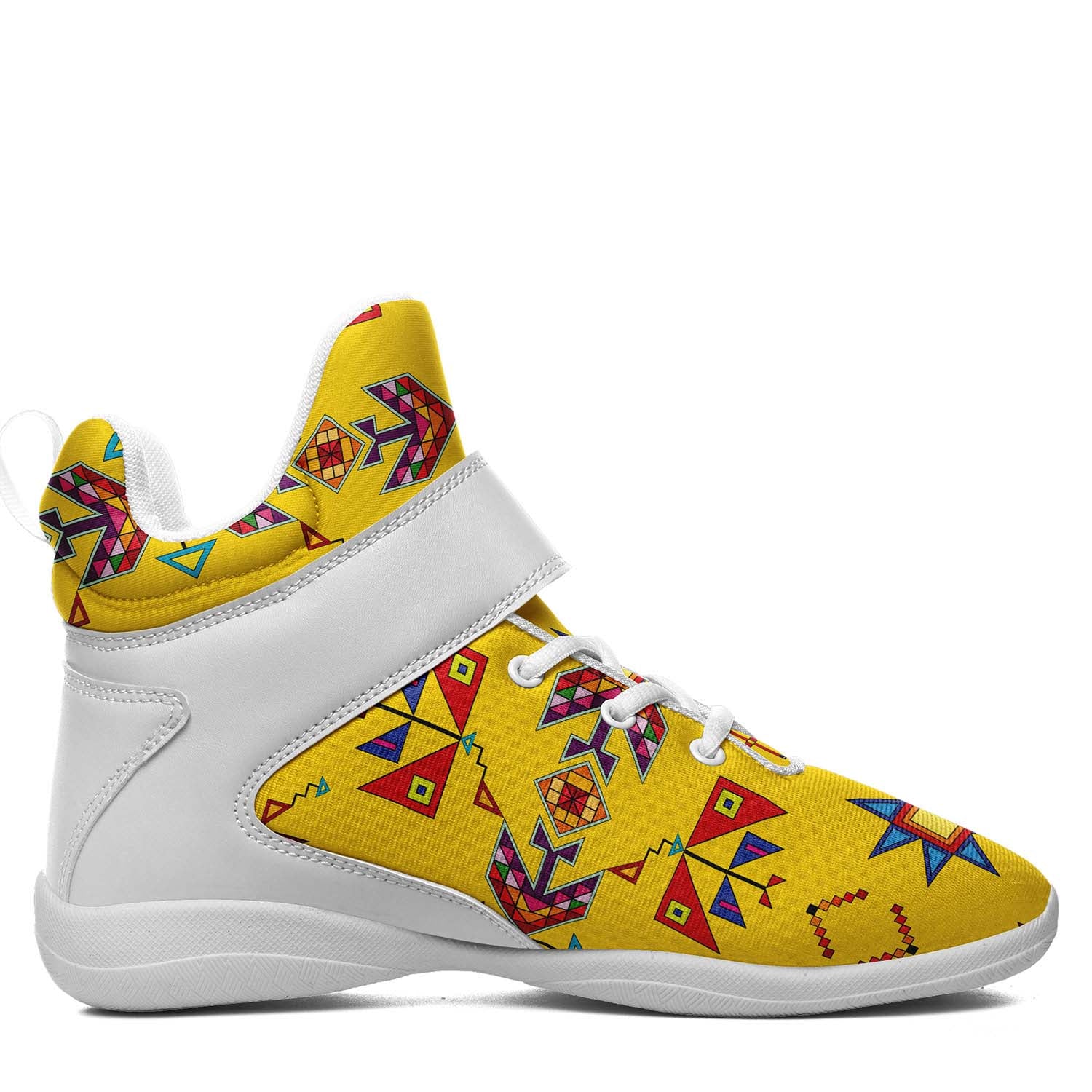 Scattered Generations Maize Ipottaa Basketball / Sport High Top Shoes - White Sole