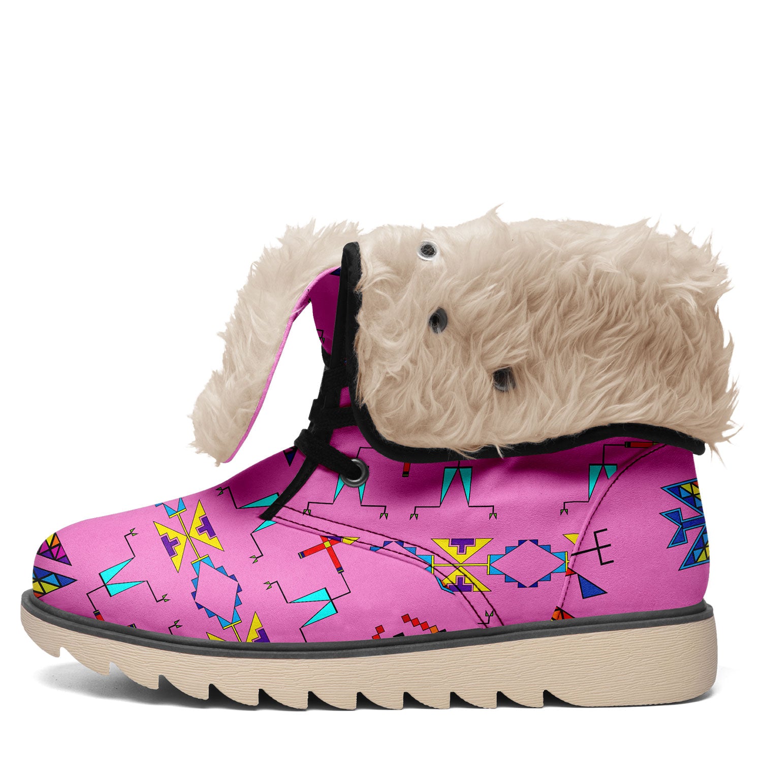 Rainy Chief Rainbow Blush Polar Winter Boots