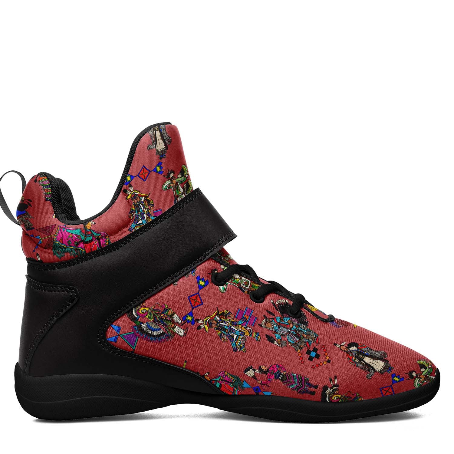 Grand Entry Dancers Terra Cotta Ipottaa Basketball / Sport High Top Shoes - Black Sole