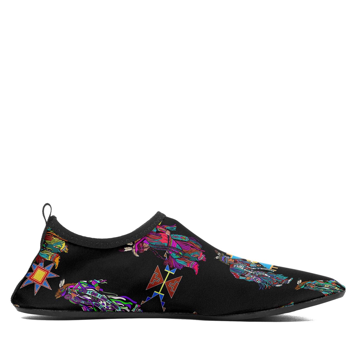 Men's Grass Dancers Black Sockamoccs