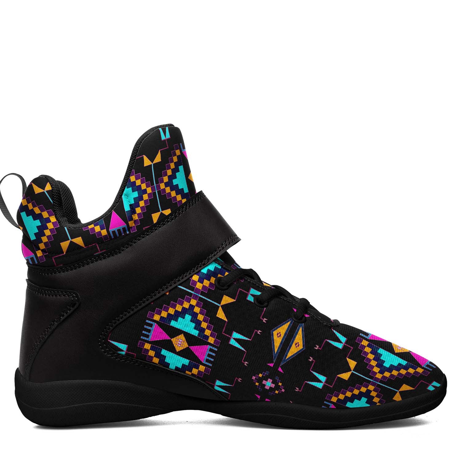 Rite of Passage Black Ipottaa Basketball / Sport High Top Shoes - Black Sole