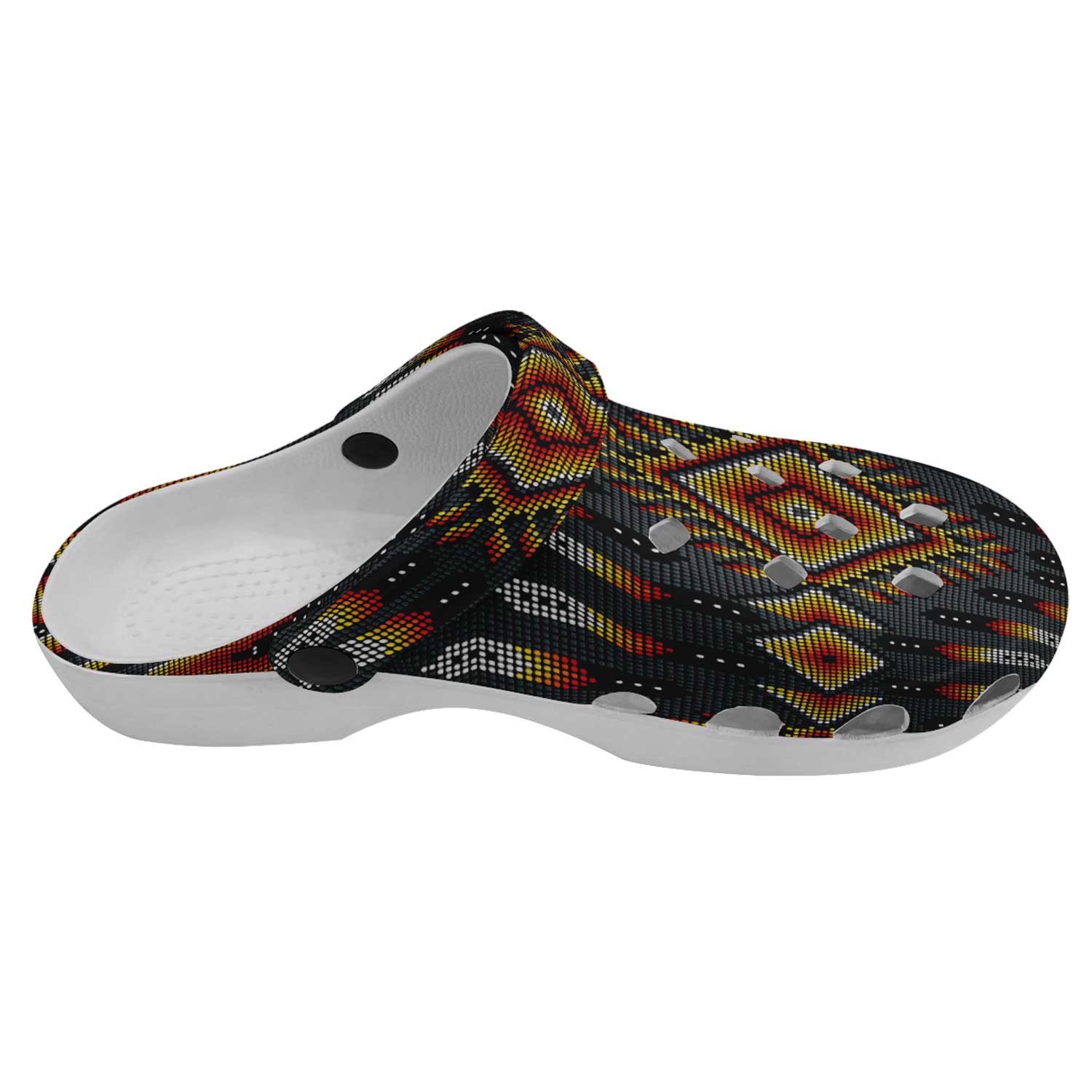 Fire Feather Grey Muddies Unisex Clog Shoes