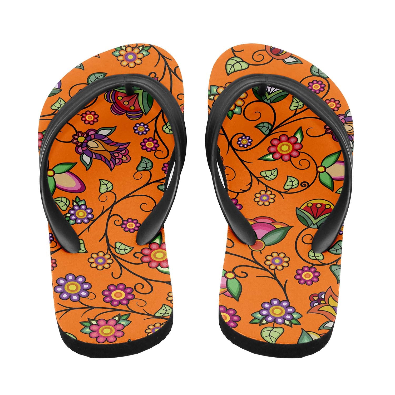Heartbeat Petals ECM Orange Flip Flops