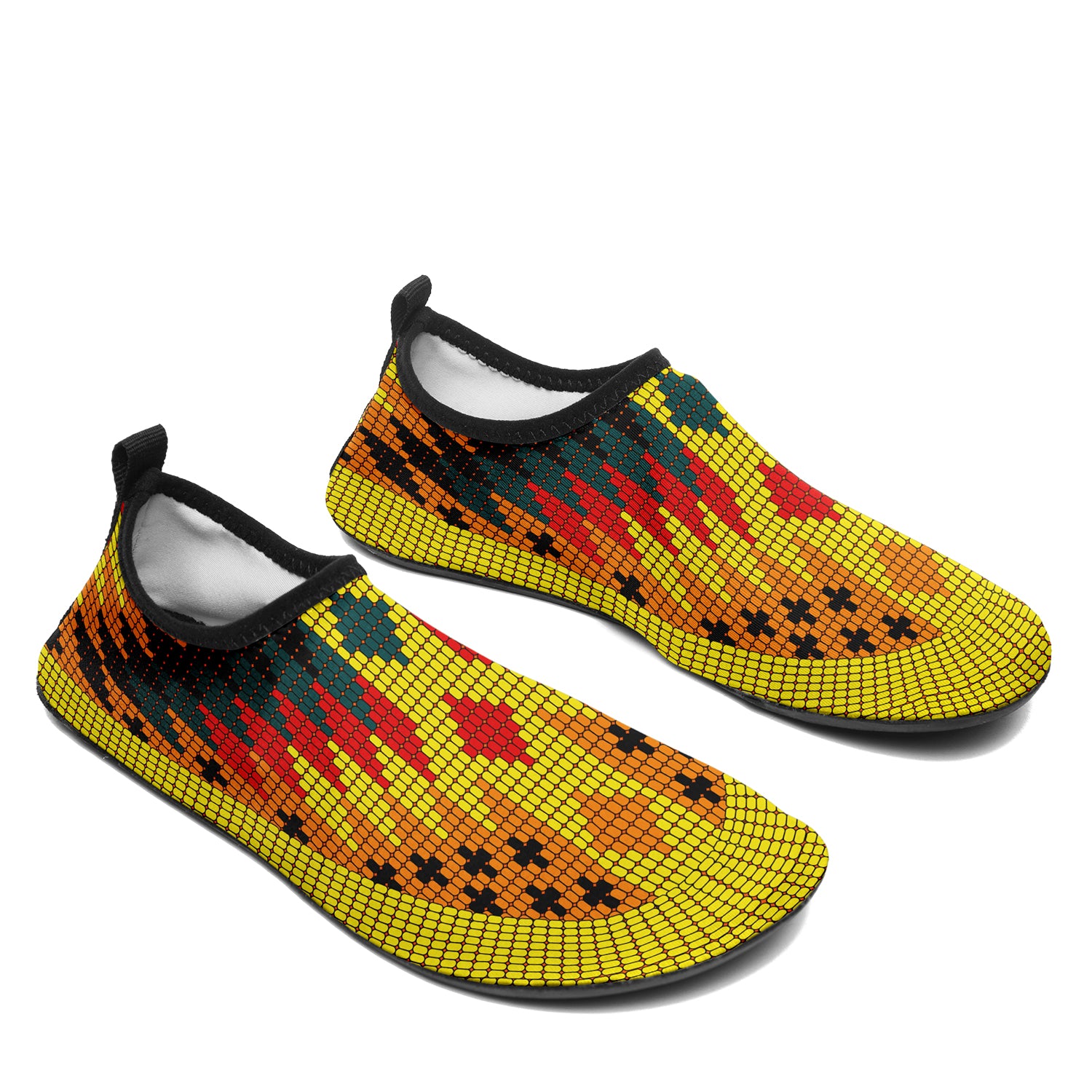 Traditional Powwow 21 Kid's Sockamoccs Slip On Shoes