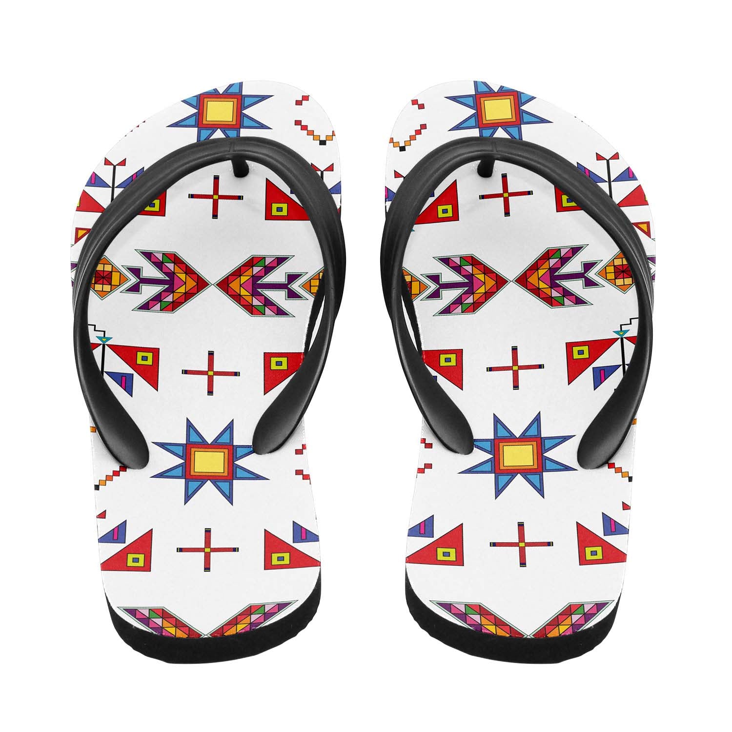 Scattered Generations White Flip Flops