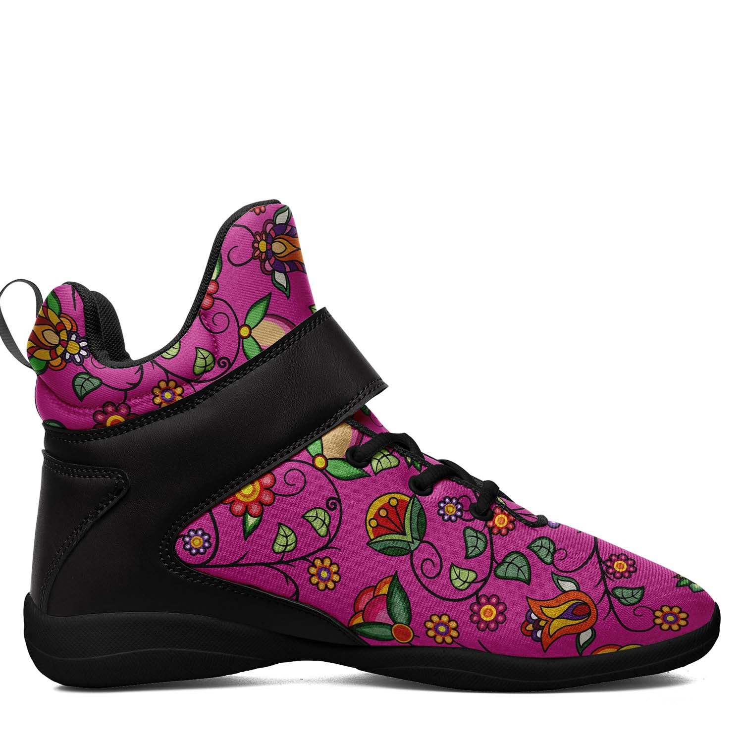 Heartbeat Petals Pink Ipottaa Basketball / Sport High Top Shoes - Black Sole