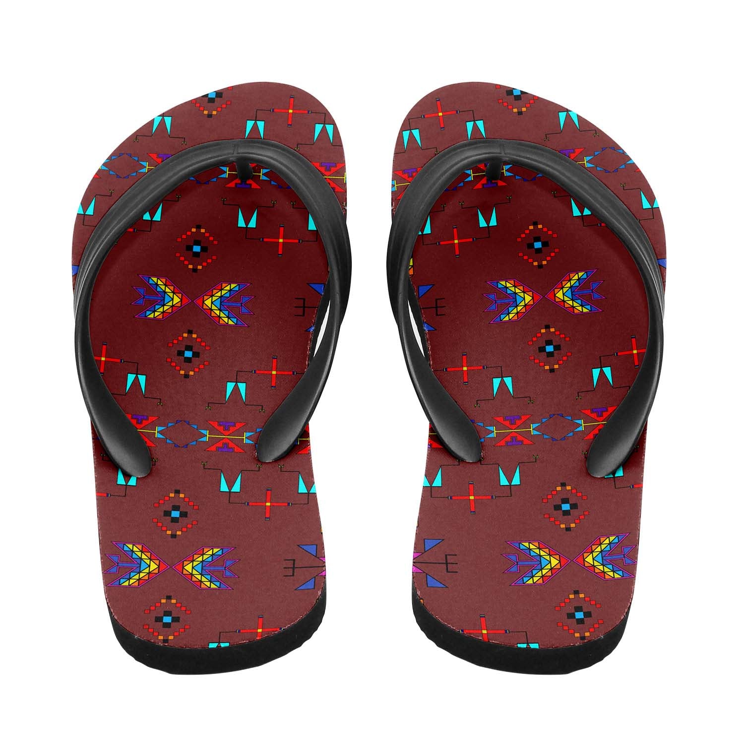 Rainy Chief Rainbow Earth Clay Flip Flops