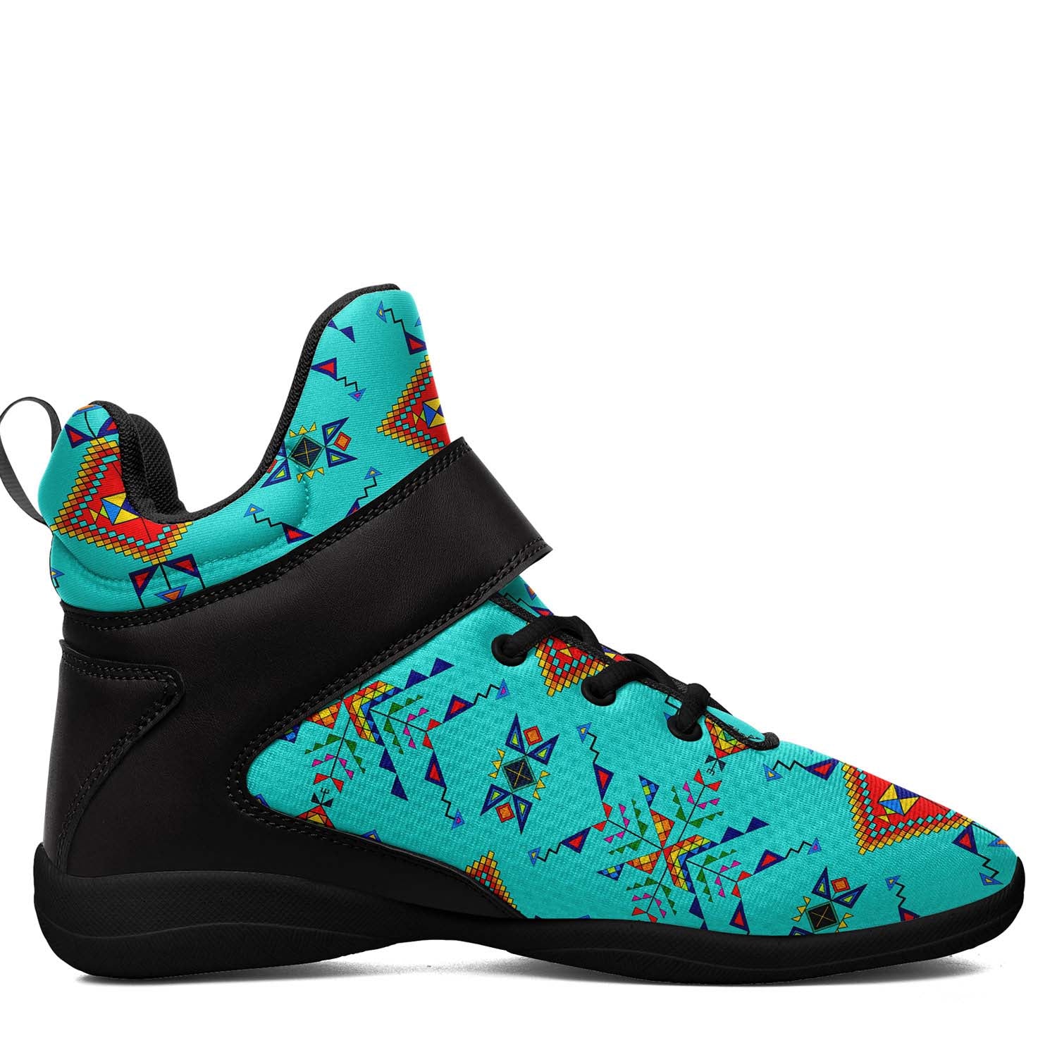 Buffalo Jump Turquoise Ipottaa Basketball / Sport High Top Shoes - Black Sole