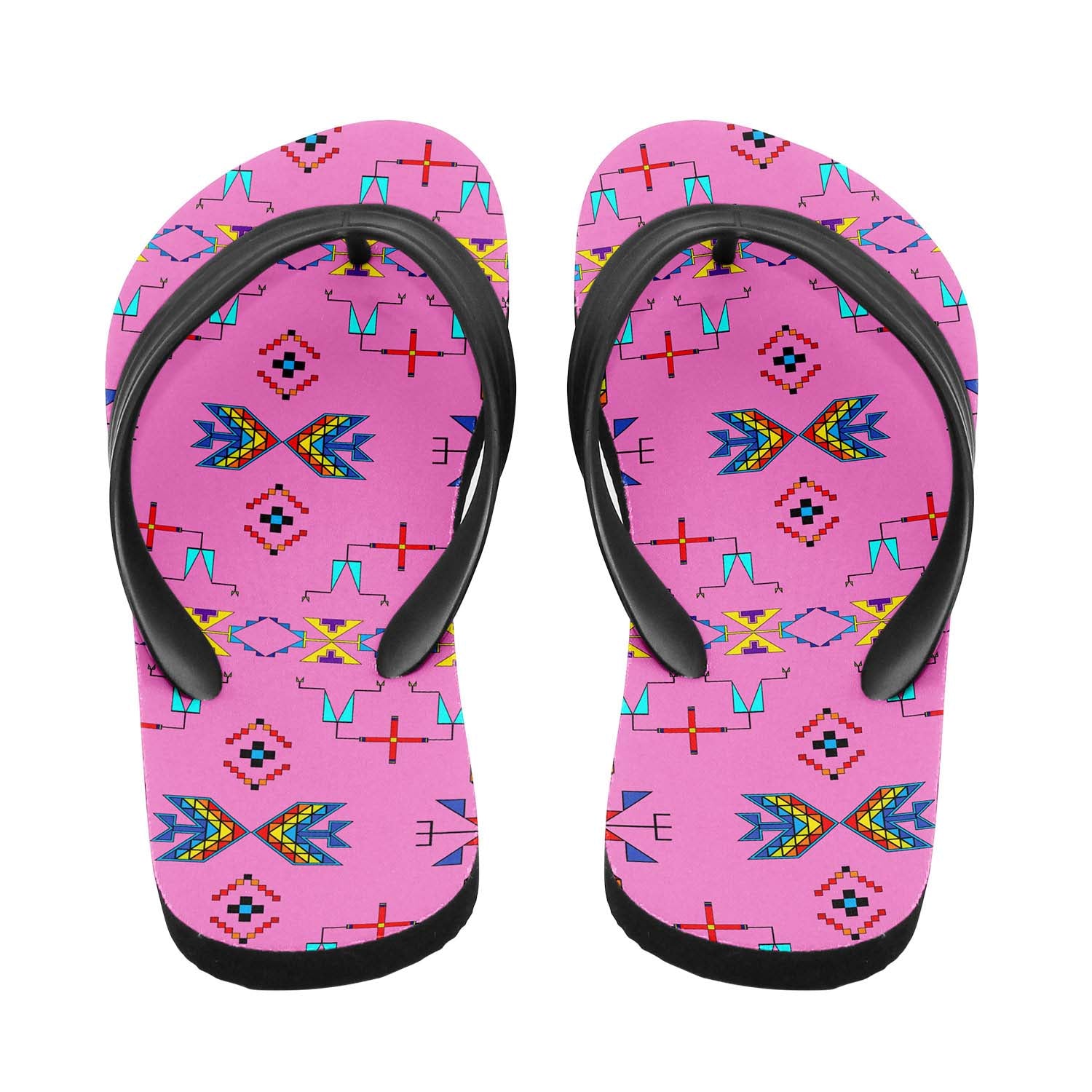 Rainy Chief Rainbow Blush Flip Flops