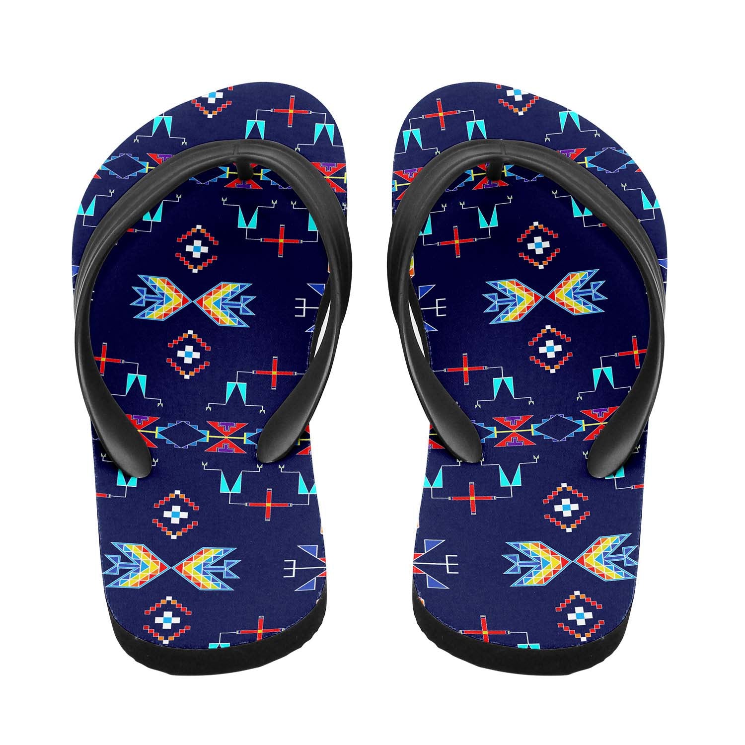 Rainy Chief Rainbow Night Lake Flip Flops