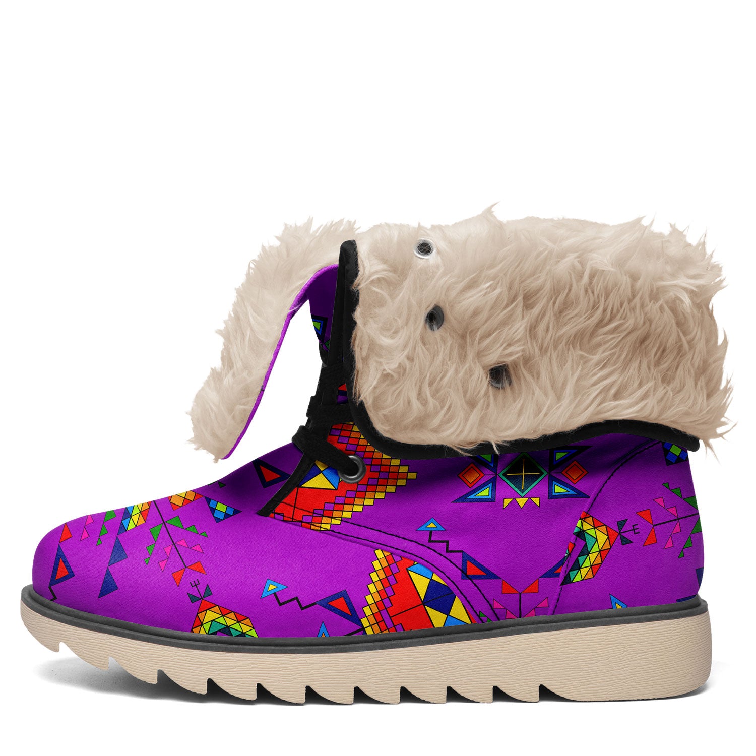 Buffalo Jump Purple Polar Winter Boots