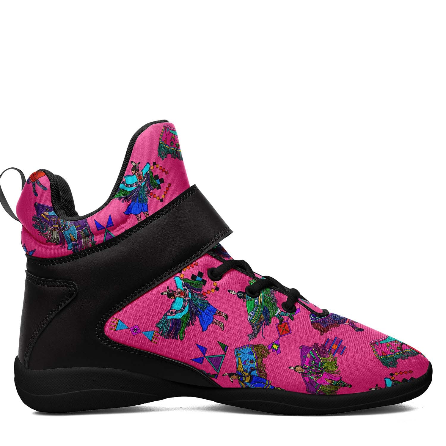 Women's Fancy Dancers Pink Ipottaa Basketball / Sport High Top Shoes - Black Sole