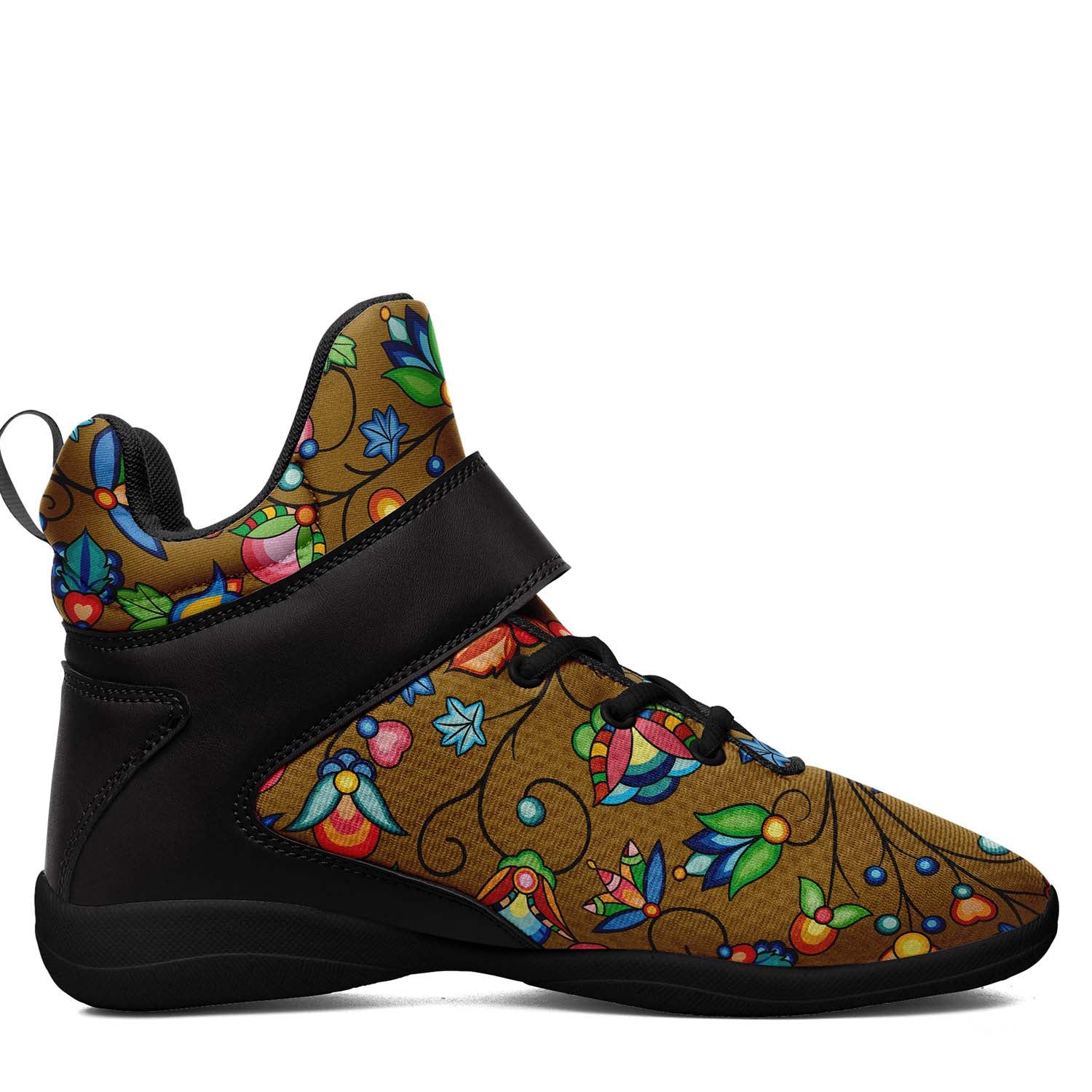 Prairie Plains Spirit Fall Leaves Ipottaa Basketball / Sport High Top Shoes - Black Sole