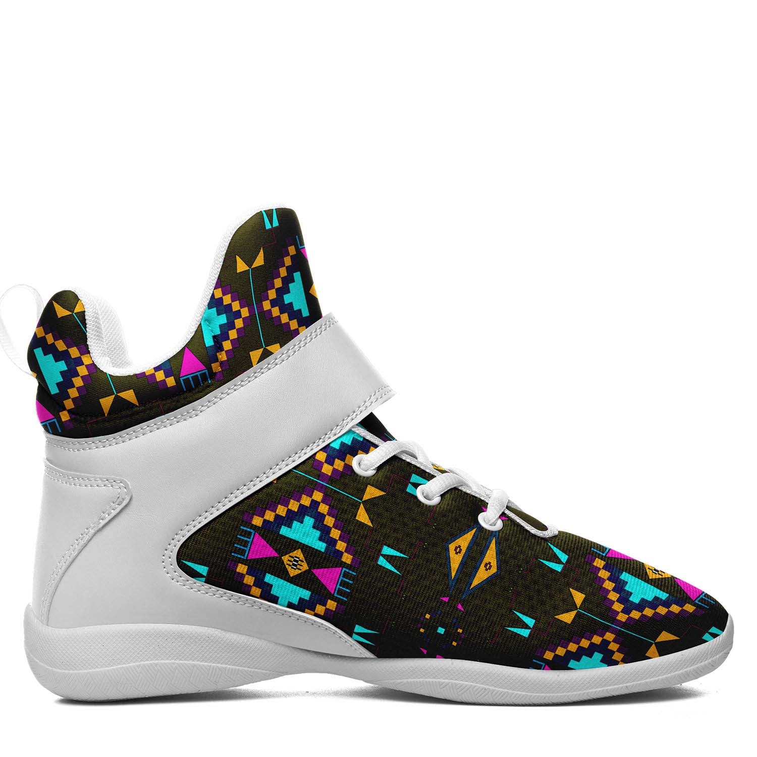 Rite of Passage Olive Ipottaa Basketball / Sport High Top Shoes - White Sole