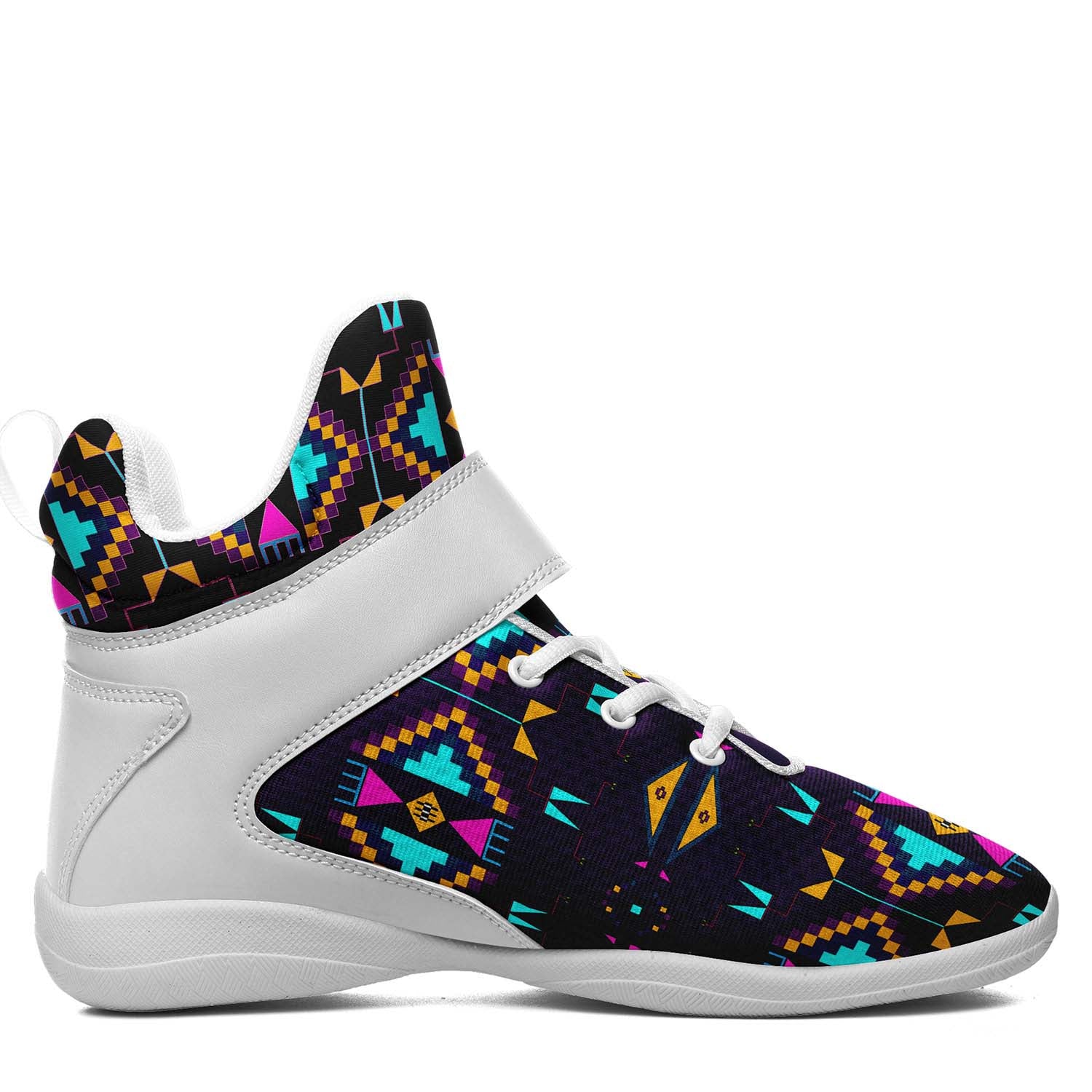 Rite of Passage Dark Purple Ipottaa Basketball / Sport High Top Shoes - White Sole