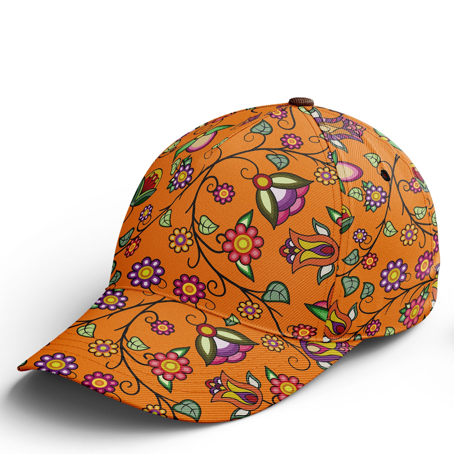 Heartbeat Petals ECM Orange Snapback Hat