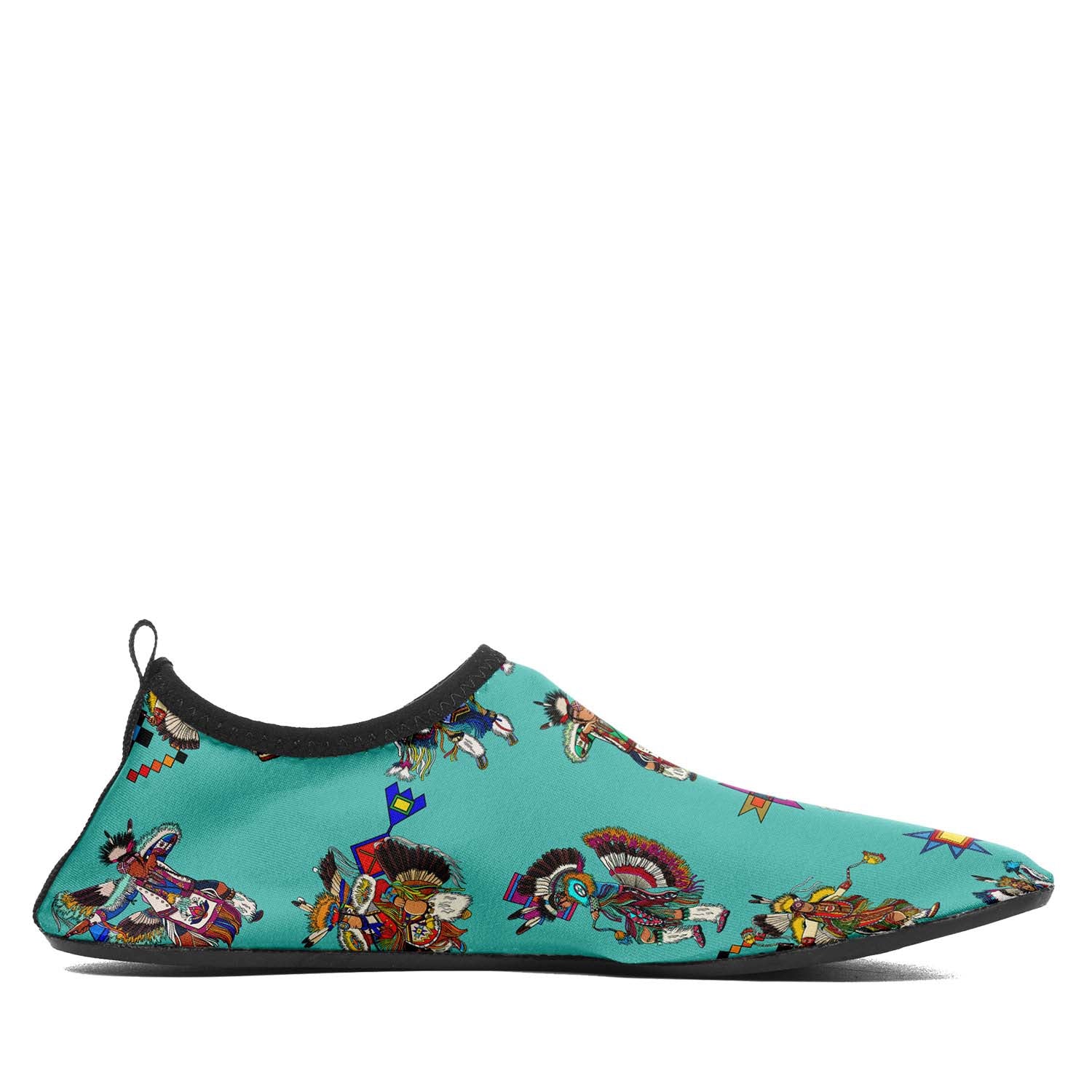 Men's Fancy Dancers Eggshell Blue Sockamoccs