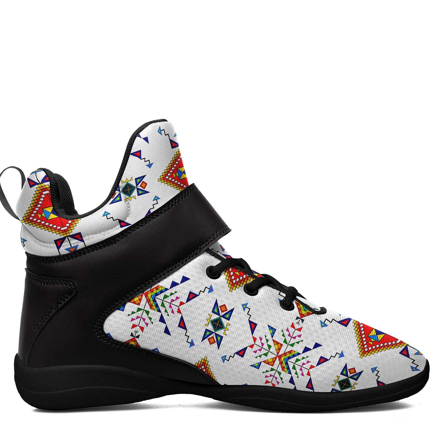 Buffalo Jump White Ipottaa Basketball / Sport High Top Shoes - Black Sole