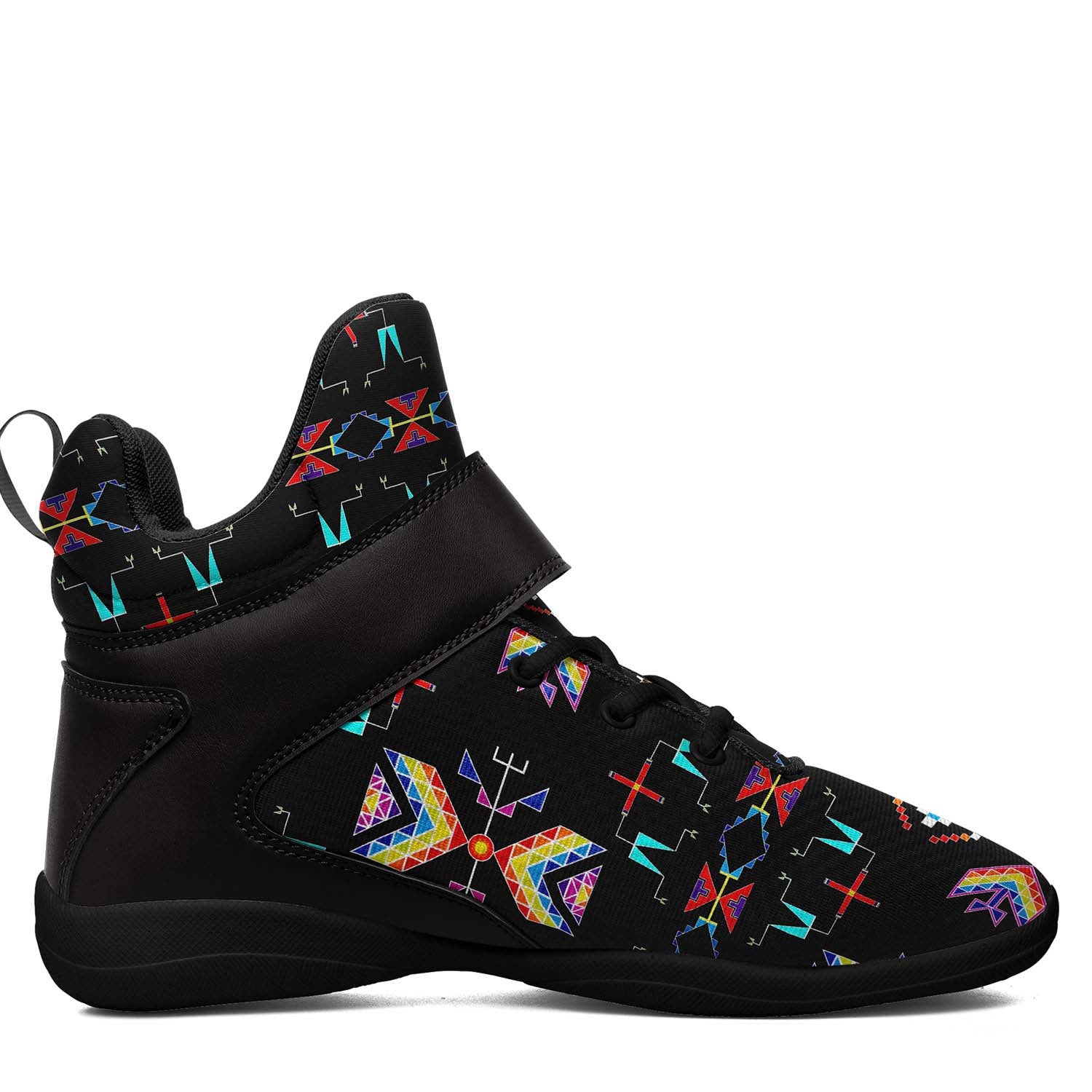 Rainy Chief Rainbow Black Ipottaa Basketball / Sport High Top Shoes - Black Sole