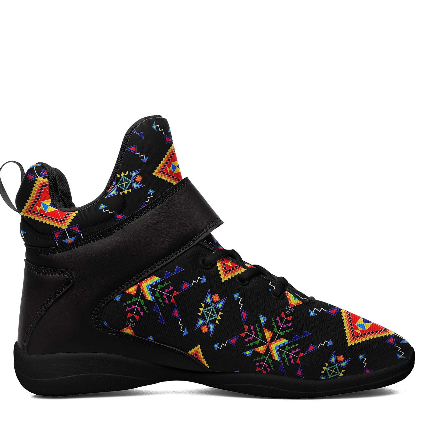 Buffalo Jump Black Ipottaa Basketball / Sport High Top Shoes - Black Sole