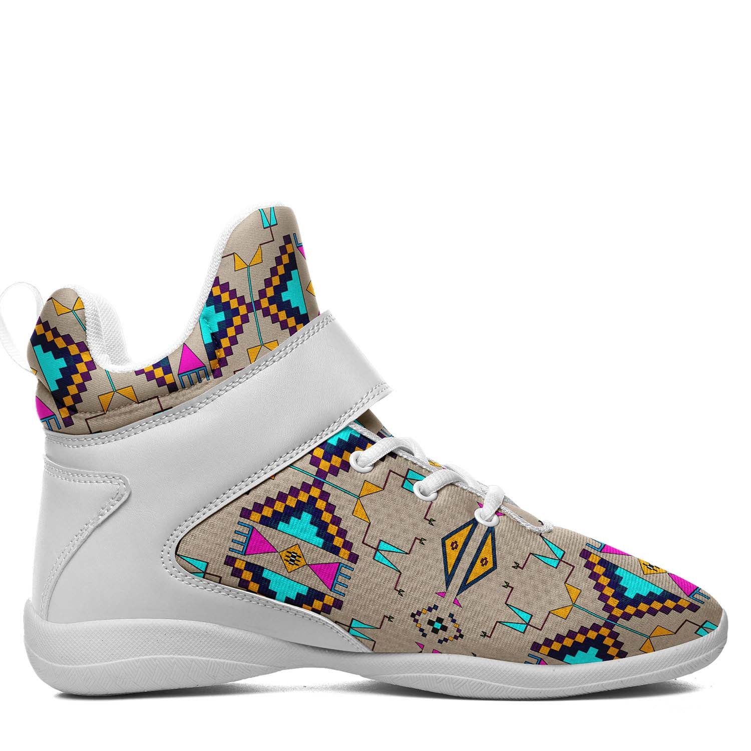 Rite of Passage Sand Ipottaa Basketball / Sport High Top Shoes - White Sole