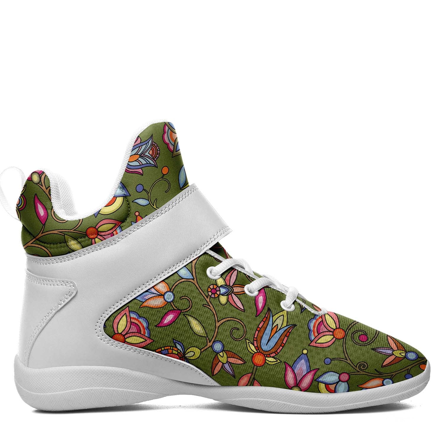 Buffalo Bloom Sage Ipottaa Basketball / Sport High Top Shoes - White Sole