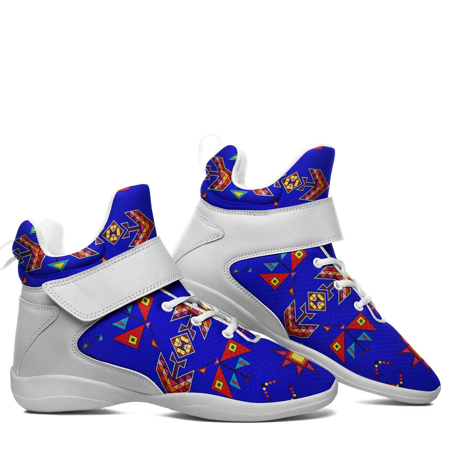 Scattered Generations Royal Ipottaa Basketball / Sport High Top Shoes - White Sole