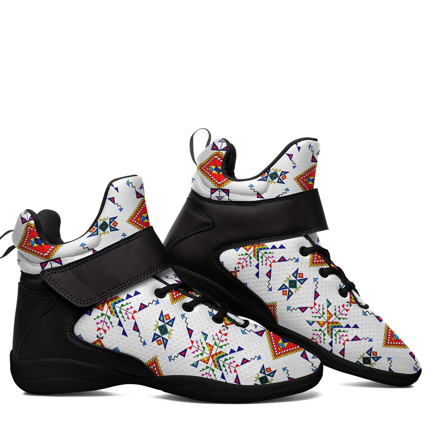 Buffalo Jump White Ipottaa Basketball / Sport High Top Shoes - Black Sole