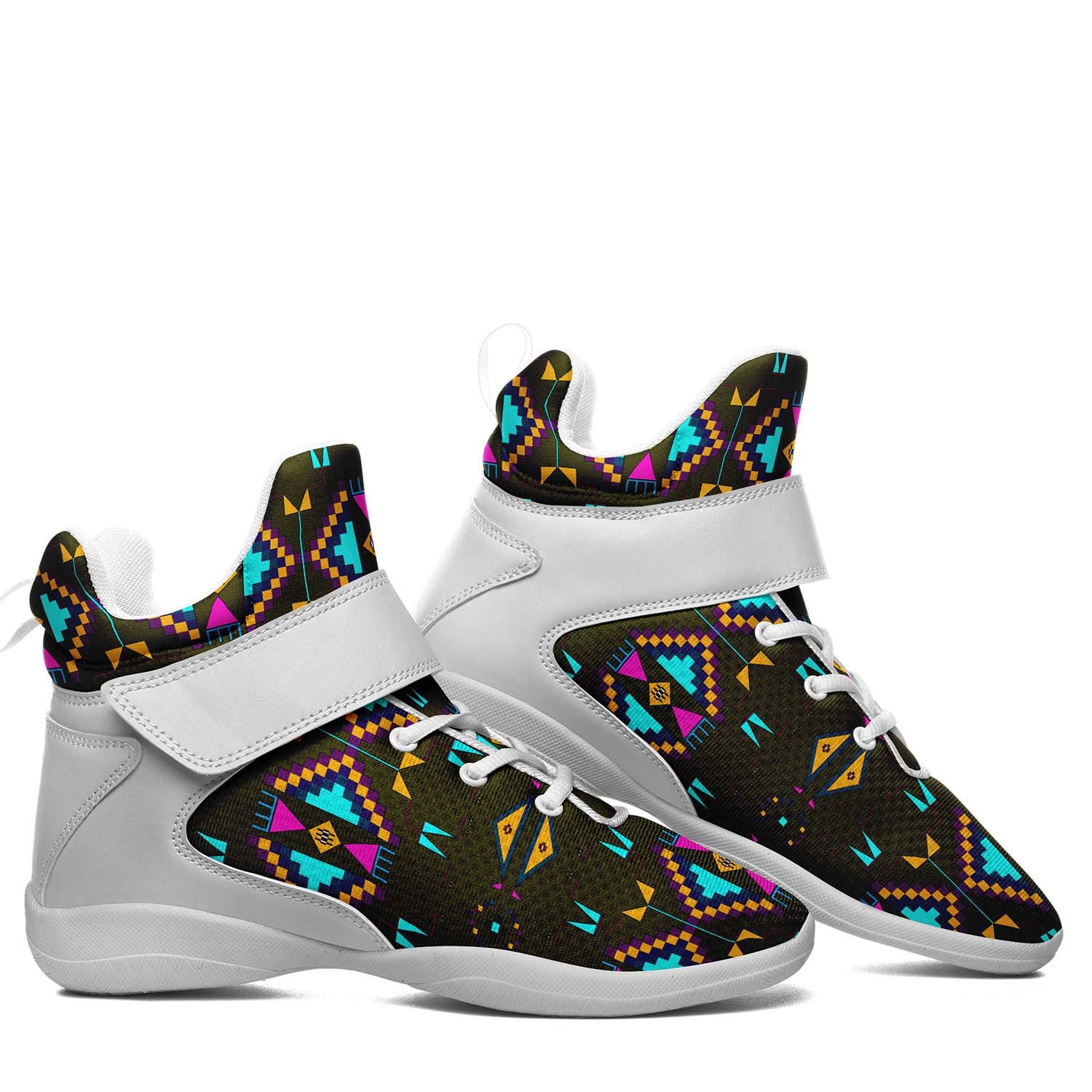 Rite of Passage Olive Ipottaa Basketball / Sport High Top Shoes - White Sole