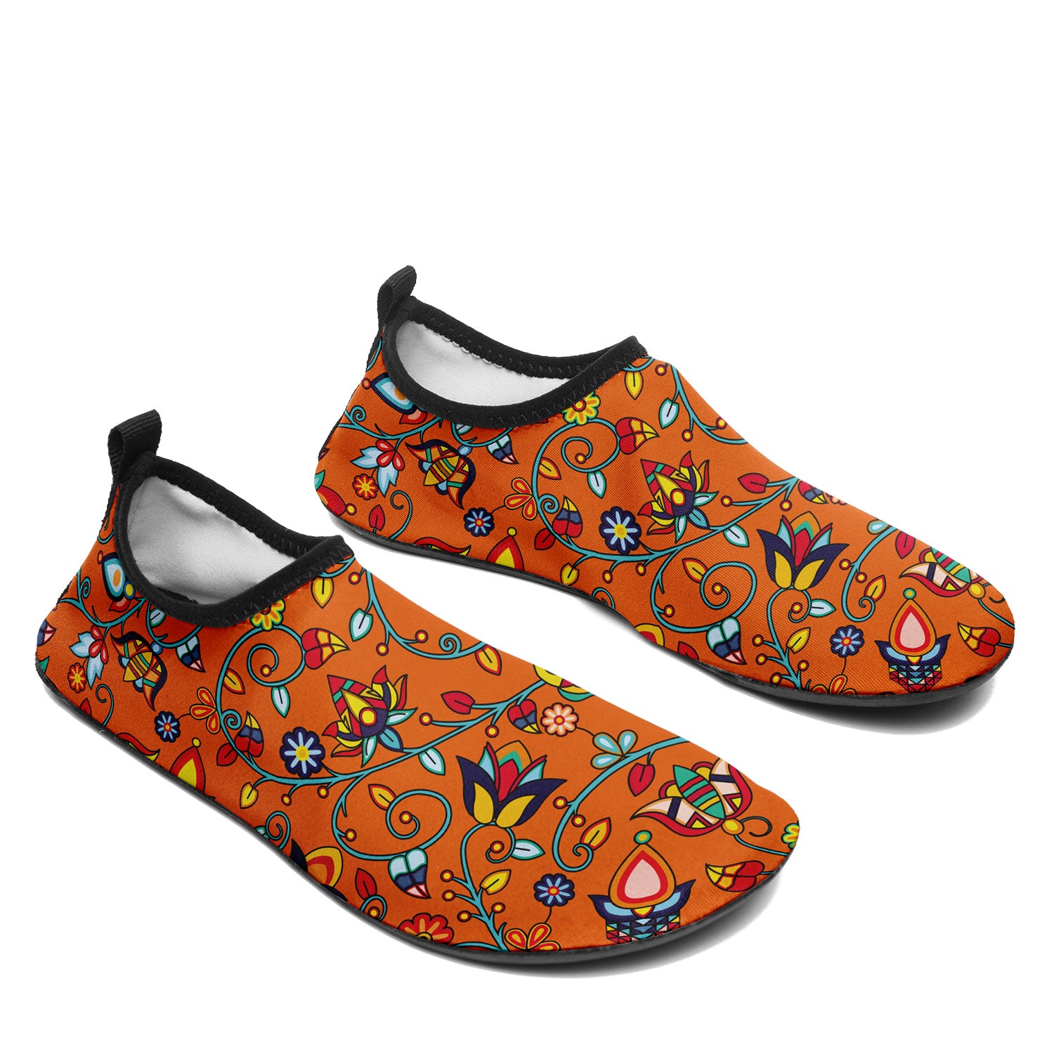 Thorny Path ECM Orange Kid's Sockamoccs Slip On Shoes