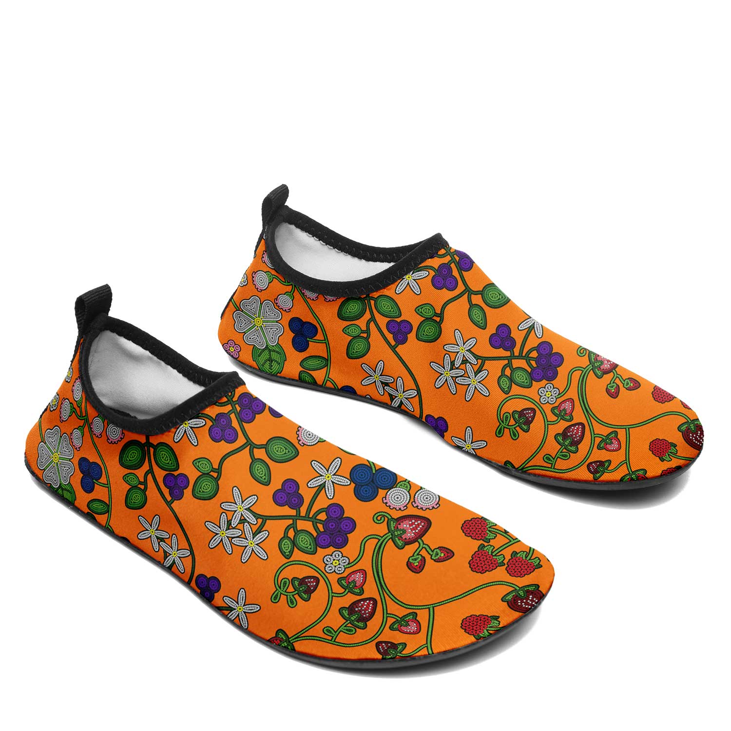 Grandmother Stories carrot Kid's Sockamoccs Slip On Shoes