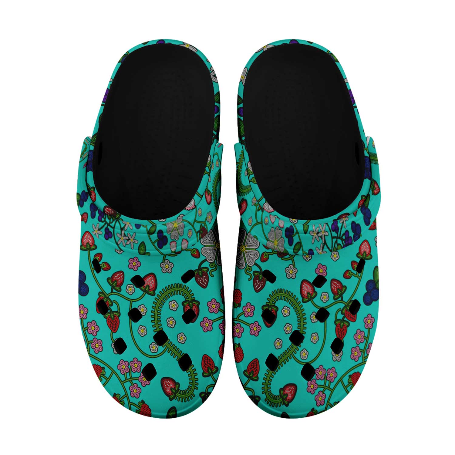 Grandmother Stories Turquoise Muddies Unisex Clog Shoes