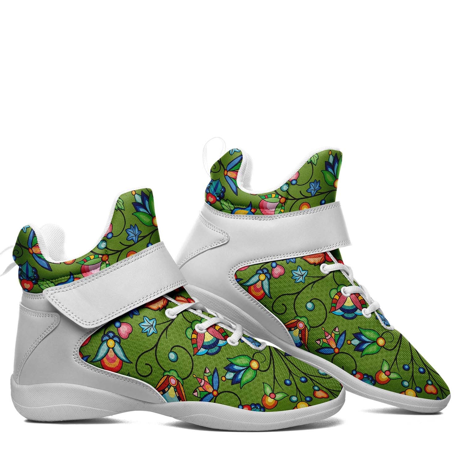 Prairie Plains Spirit Sweetgrass Ipottaa Basketball / Sport High Top Shoes - White Sole
