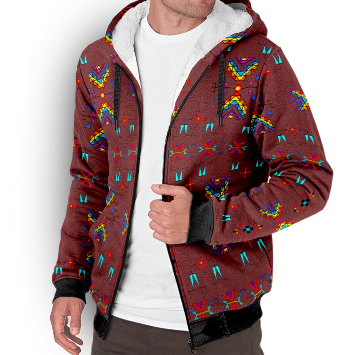 Rainy Chief Earth Clay Sherpa Hoodie