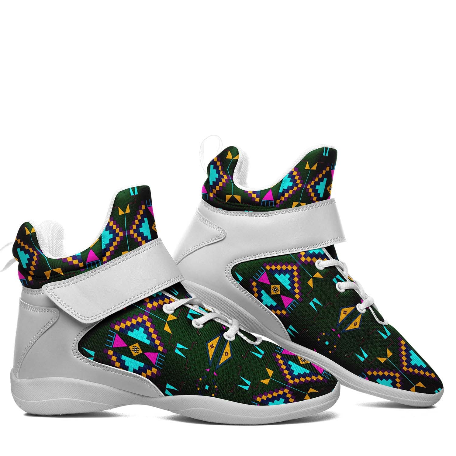 Rite of Passage Squash Leaf Ipottaa Basketball / Sport High Top Shoes - White Sole