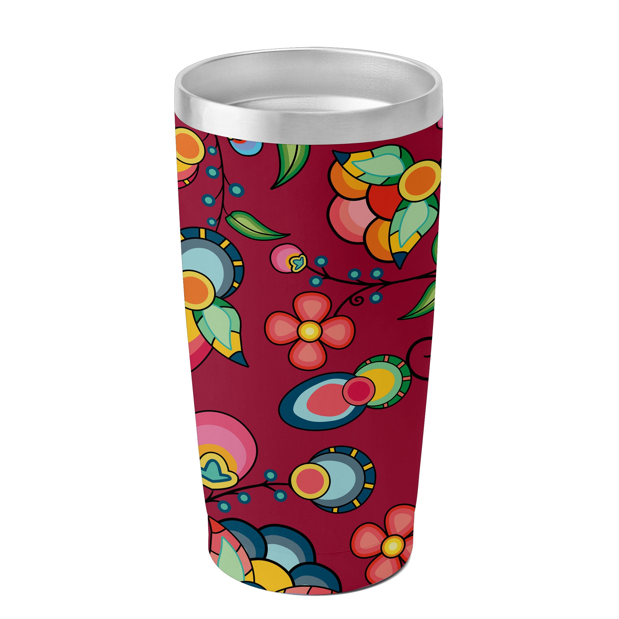 Floral Bounty Magenta 15OZ Tumbler