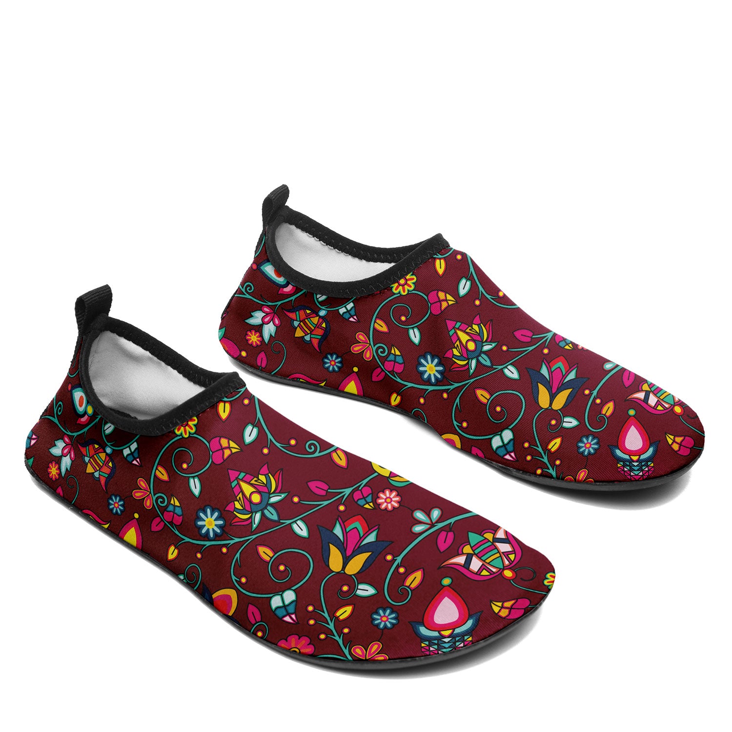 Thorny Path Cranberry Kid's Sockamoccs Slip On Shoes