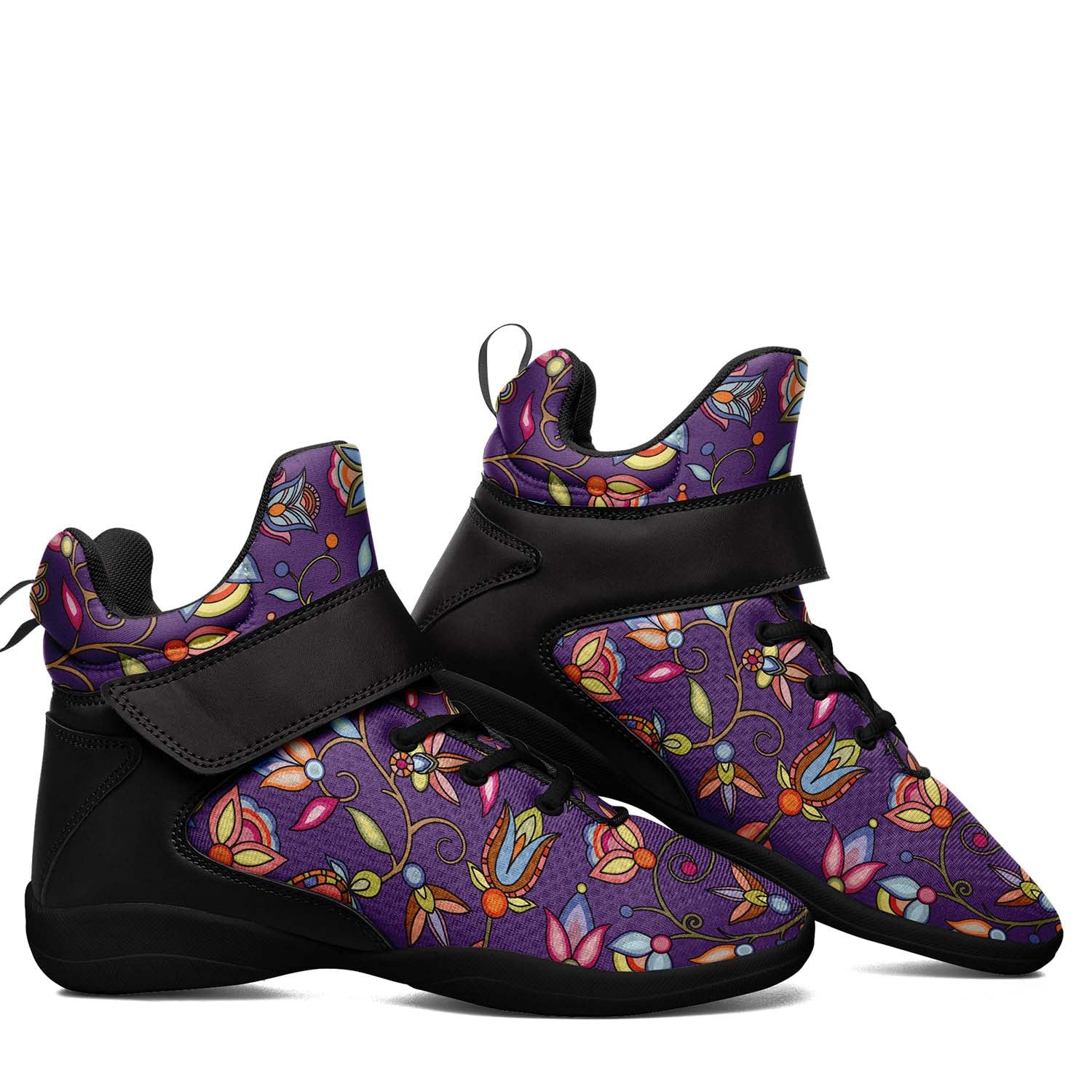 Buffalo Bloom Nightcloud Ipottaa Basketball / Sport High Top Shoes - Black Sole
