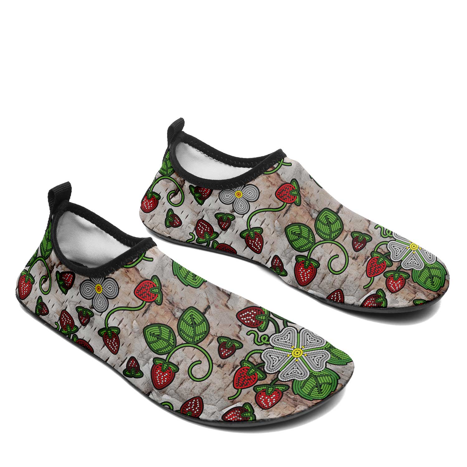 Strawberry Dreams Br Bark Kid's Sockamoccs Slip On Shoes