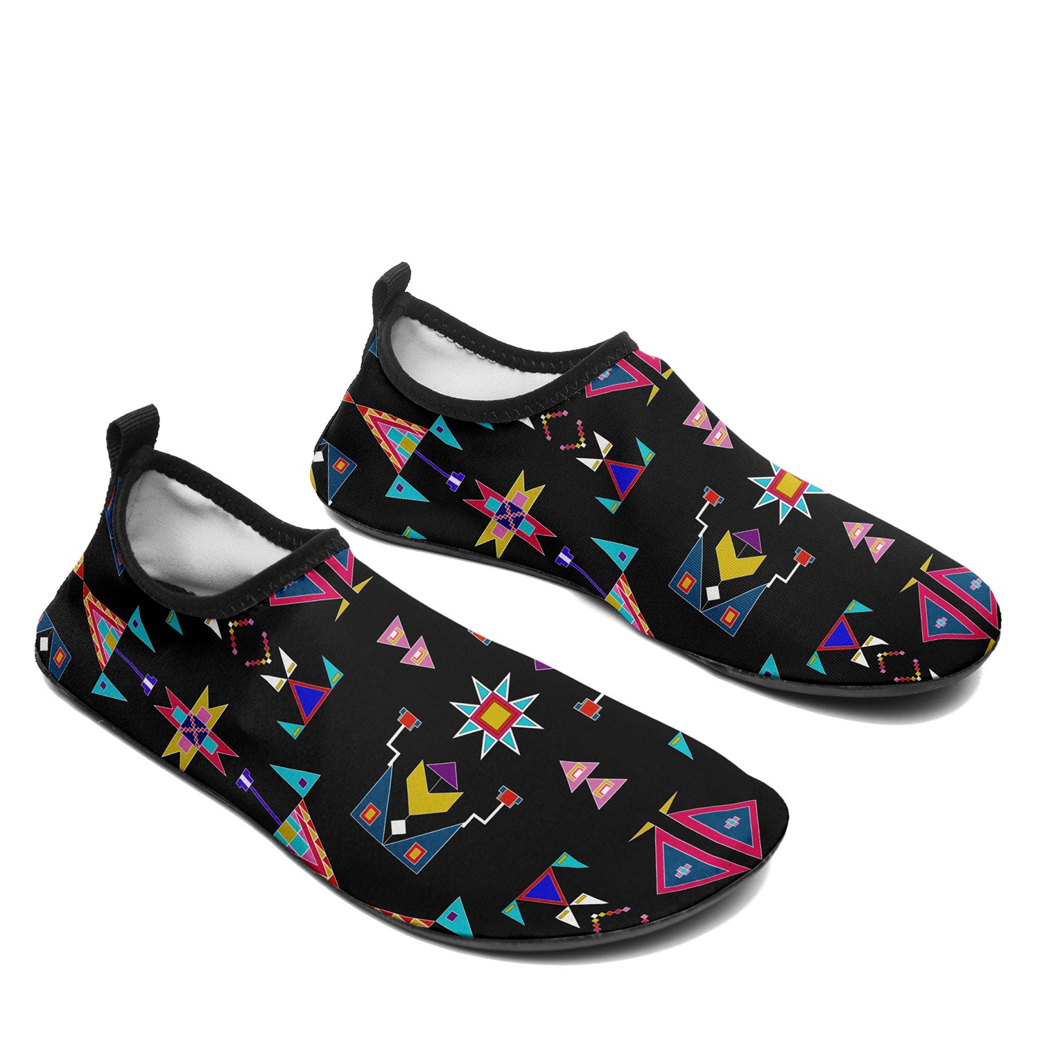 Enemy Territory Black Kid's Sockamoccs Slip On Shoes