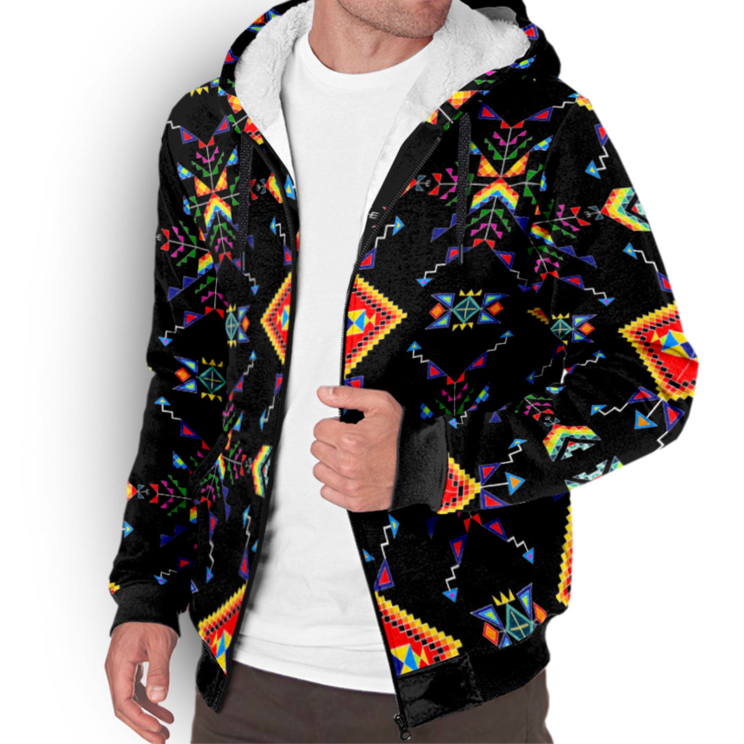 Buffalo Jump Black Sherpa Hoodie