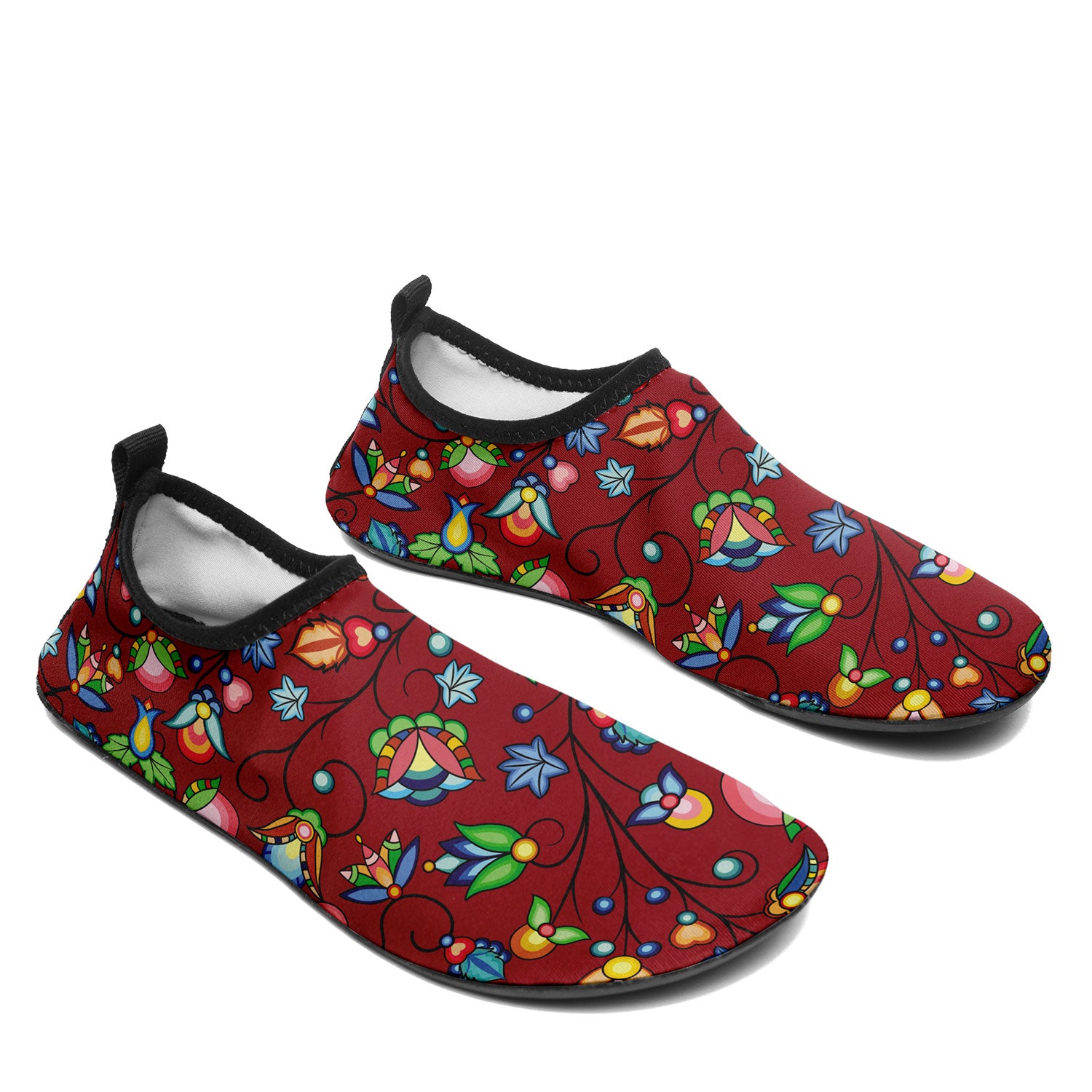 Prairie Plains Spirit Red Kid's Sockamoccs Slip On Shoes