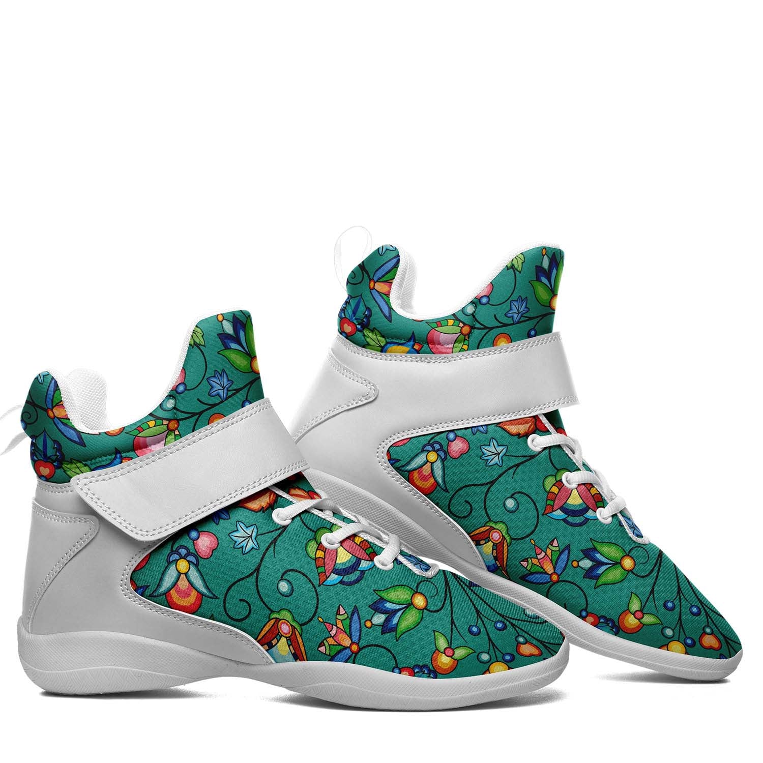 Prairie Plains Spirit Afternoon Sky Ipottaa Basketball / Sport High Top Shoes - White Sole
