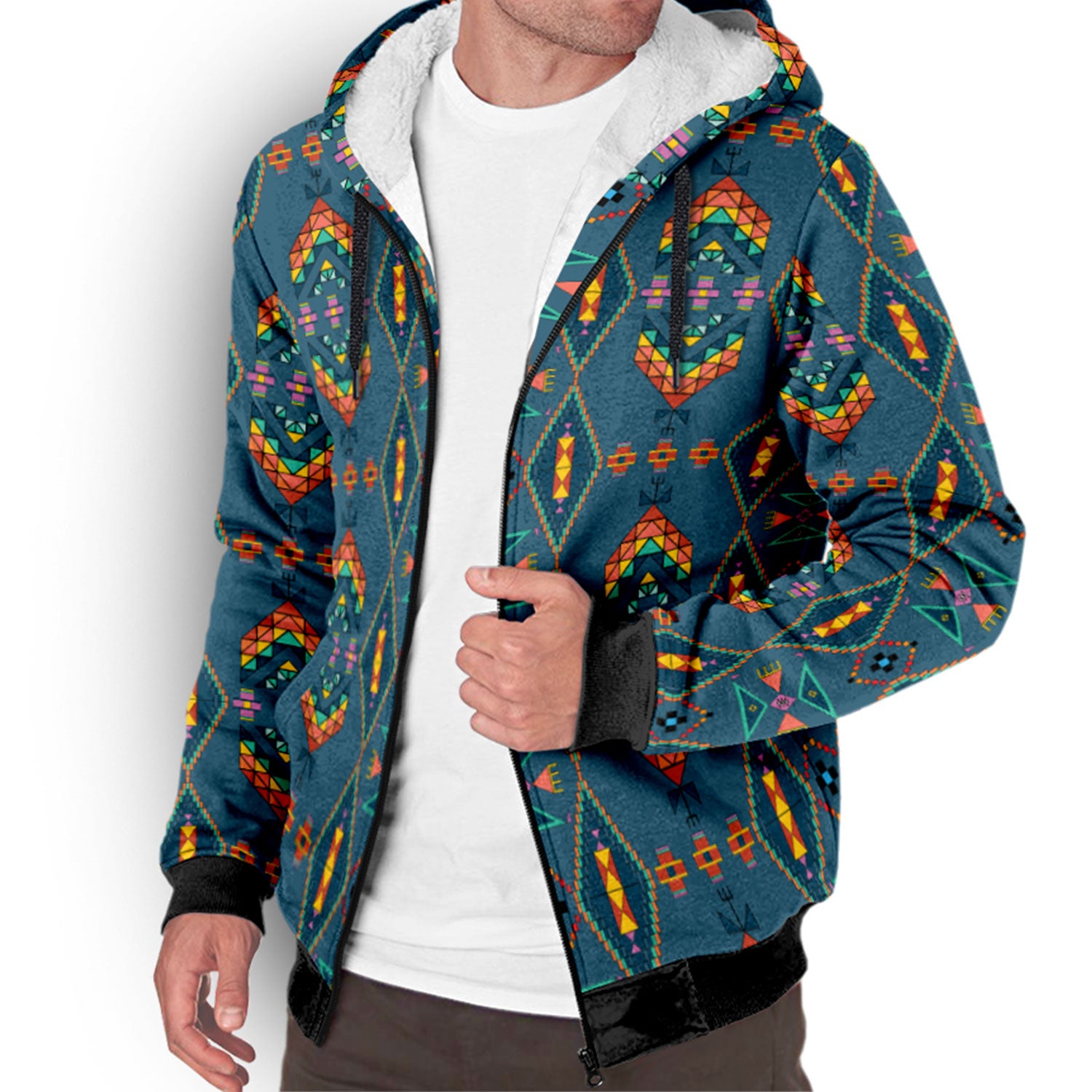 Travois Tipi Deep Lake Sherpa Hoodie