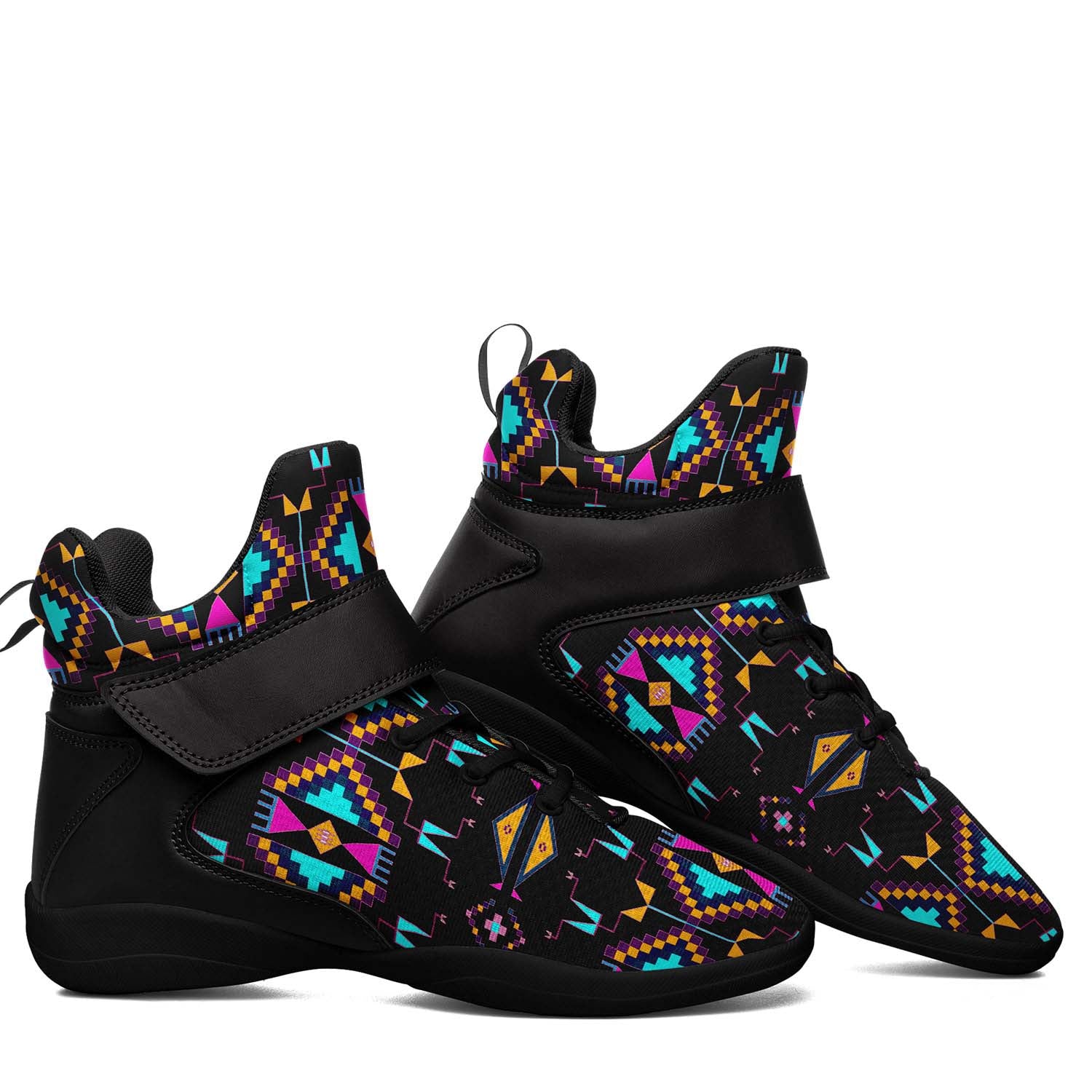 Rite of Passage Black Ipottaa Basketball / Sport High Top Shoes - Black Sole
