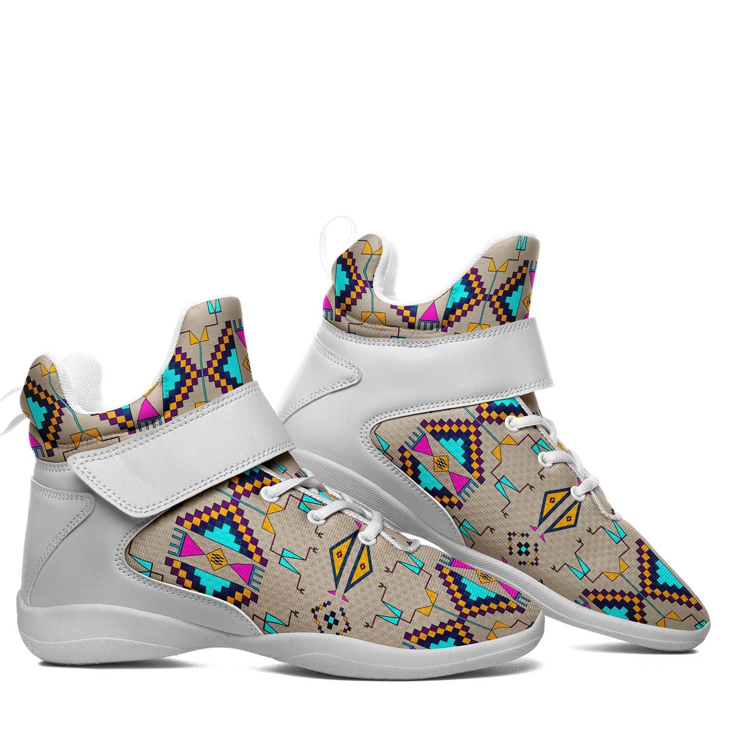 Rite of Passage Sand Ipottaa Basketball / Sport High Top Shoes - White Sole