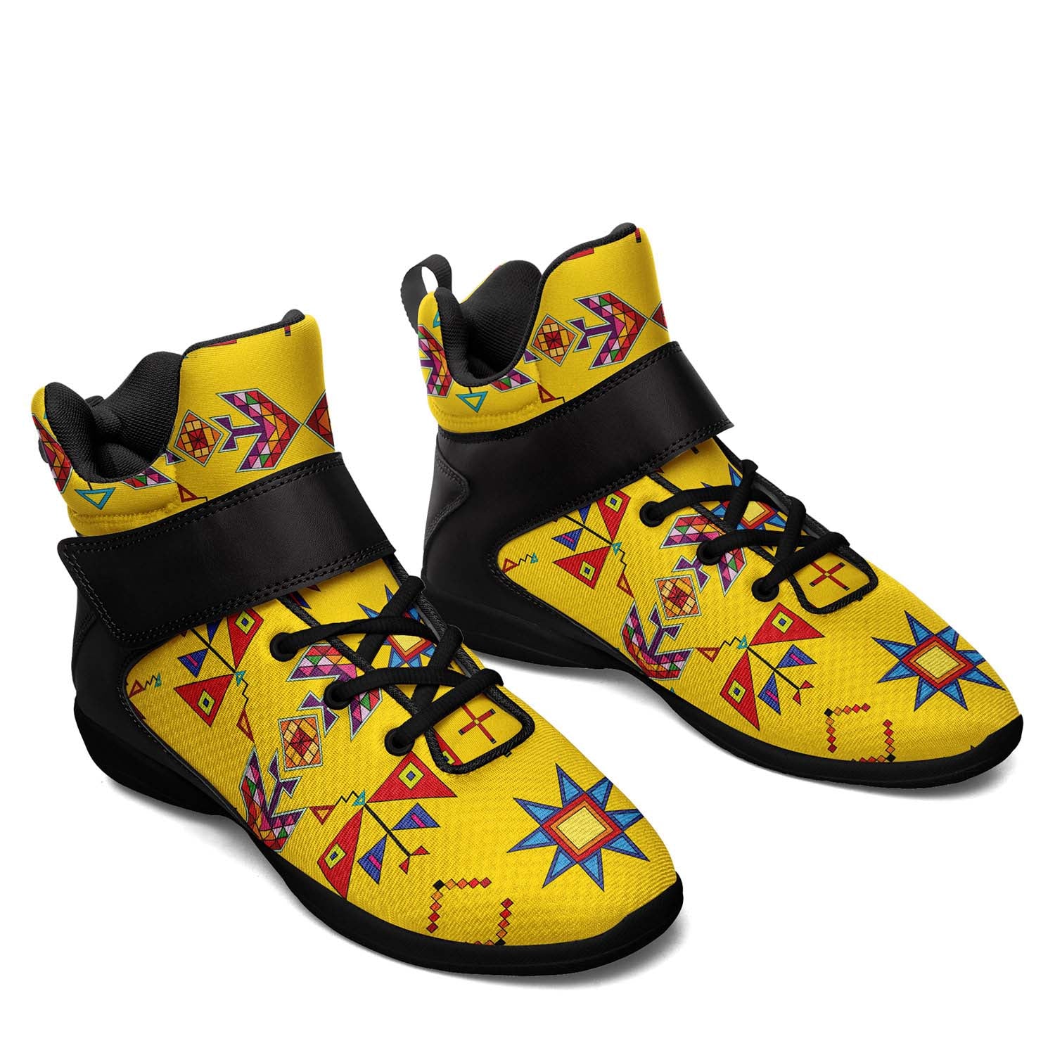 Scattered Generations Maize Ipottaa Basketball / Sport High Top Shoes - Black Sole