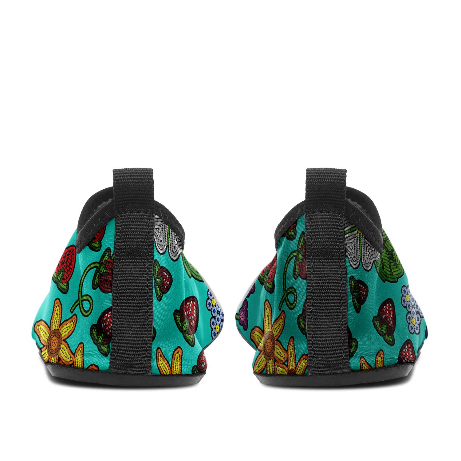 Berry Pop Turquoise Kid's Sockamoccs Slip On Shoes