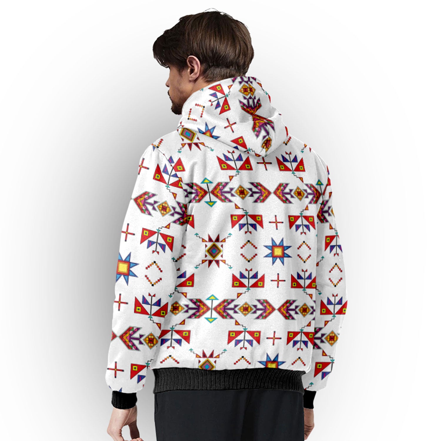 Scattered Generations White Sherpa Hoodie